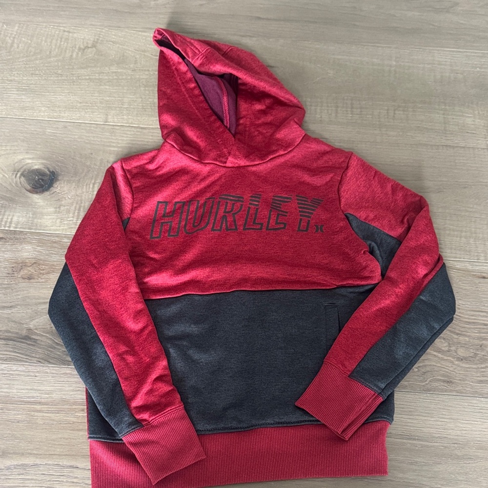 Hurley Kids Red and Black Hoodie